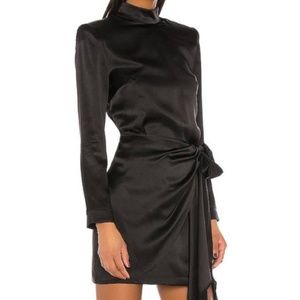 Amanda Uprichard Yasmin Dress in Black Silk